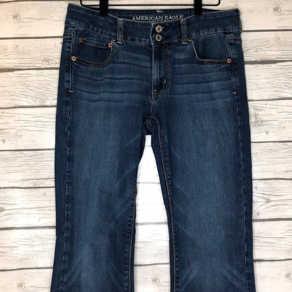 American Eagle Artist Flare Jeans Size 10 - Picture 3 of 7